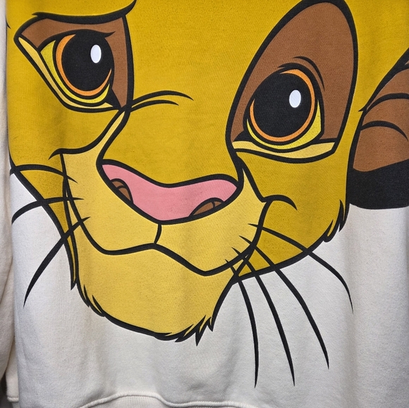 ZARA Disney Cream Sweatshirt with Graphic Size L - Picture 6 of 11